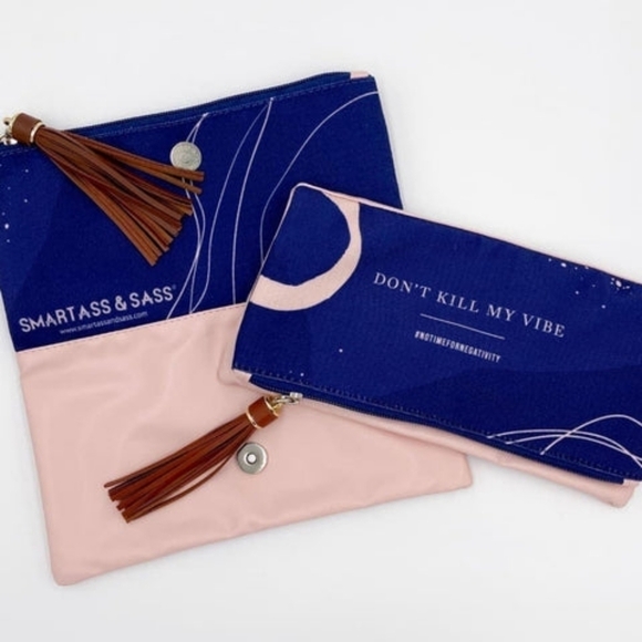 Don't Kill My Vibe Clutch Pouch - Picture 1 of 11